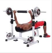Adjustable Squat Rack Stand Bench Press Station Heavy Duty Steel Gym 120kg