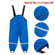 Kids Waterproof Overalls Pants