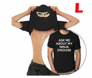 Ask Me About My Ninja Disguise Mens Flip T Shirt Tshirts