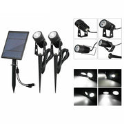 Garden Solar Light Outdoor LED Spotlights Lights 2 Lamp Heads