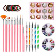Nail Art Brush Nail Art Tools Kit DIY Rhinestone Foil Set