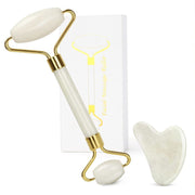 Jade Facial Roller & Gua Sha Massager Tool