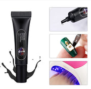 2 in 1 Top Coat Rhinestone Nail Gel Strong Adhesive Glue