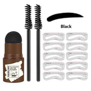 One Step Eyebrow Stamp Eye Brow Stencil Kit
