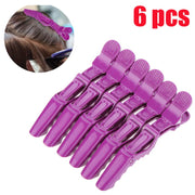 Crocodile Hair Clips Hairdressing Salon Styling Sectioning Clamp 6pcs