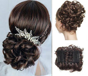 Hair Bun Extension Medium Ash Brown