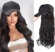 Hat Wig Baseball Cap Curly Hair Extensions
