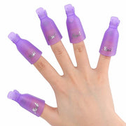 Nail Art Soak Off Cap Clip UV Gel Polish Remover Wrap