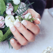 False Nail Tips Fake French Nails with Glue