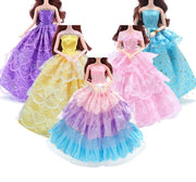 5 Barbie Doll Dress Clothes