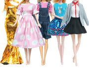 5 Barbie Doll Dress Clothes