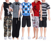 5 Barbie Ken Doll Outfit Clothes