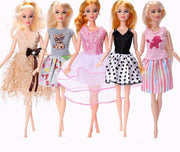 5 Barbie Doll Dress Clothes