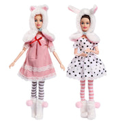 2 Barbie Doll Clothes Costume Set