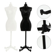 2 x Mannequin Model Barbie Doll Dress Display Stand Holder