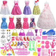 85pcs Barbie Clothes Shoes Accessories Set