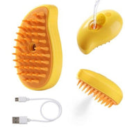 Steam Cat Brush Electric Dog Grooming Hair Shedding Comb