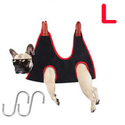 Pet Grooming Hammock Brush Nail Clippers Set