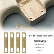 Guitar Neck Plate Connection Gasket Brass Shims
