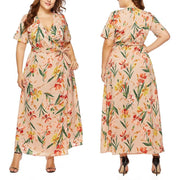 Floral Maxi Dress Womens Clothing Size 22