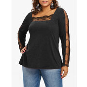 Insert Hollow Sleeves Boutique Casual Blouse Top Womens Clothing Sz 24