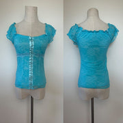 Lace Top Shirt Blouse