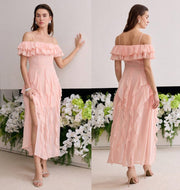Open gallery Motf Midi Dress Off the Shoulder 3575030 Carousel 1 Motf Midi Dress