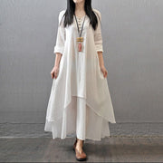 Tunic Maxi Dress Womens Clothing Size 16