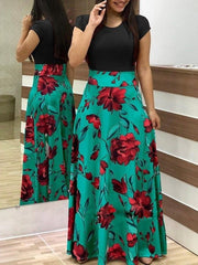 Maxi Dress Ball Summer Floral Dresses Womens Clothing Size 18