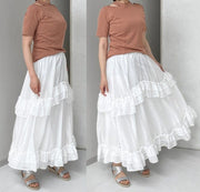 Ruffle Maxi Skirt