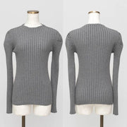 Knit Rib Top Shirt Blouse Base Layer