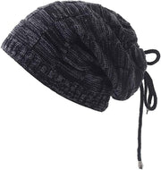 Pony Tail Beanie Cap Hat Neck Warmer Scarf