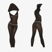 Hoodie Lingerie Bodystocking Size 12