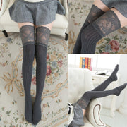 Knit Stockings Thigh High