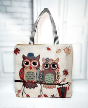 Linen Shopping Tote Bag Women Bags