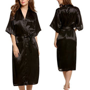 Kimono Satin Robe Chemise Sexy Lingerie Dress Size 18