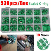 530Pcs Rubber O-Ring Gasket Sealing Ring Air Conditioning Washer Kit