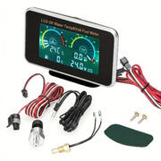 4-in-1 Car LCD Digital Gauge-Oil Pressure/Water Temp/Fuel/Voltmeter