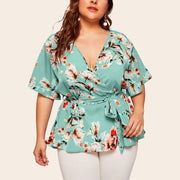 Floral Shirt Blouse Top Womens Clothing Size 24