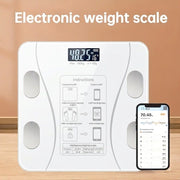 Digital Body Weight Scale Smart App Bathroom Scale 180kg White