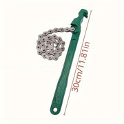 Chain Pipe Wrench & Oil Filter Removal Tool Spanner 30cm/11.8 inch