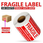 500 x Fragile Sticker Fragile Stickers