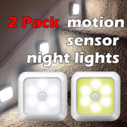 2pcs Night Light Motion Sensor Closet Lamp