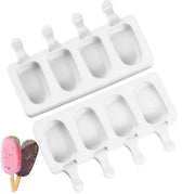 Popsicles,ice Cream Mold Popsicle Pastry Mold Silicone Food Grade,2pcs