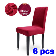 Chair Cover Chair Covers Velvet Red