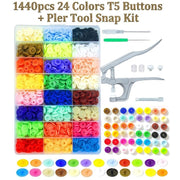 Snap Buttons with Pliers Tools