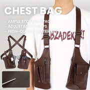Men's Tactical Underarm Shoulder Holster Bag - PU Leather Chest Rig EDC