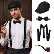 1920s Hats Gentlemen Costume Accessories Set