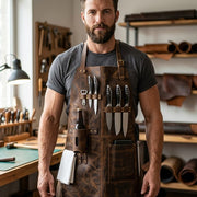 Work Apron Faux Leather