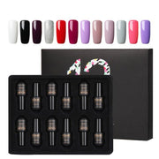 12pcs Gel Nail Polish Manicure Set UV Soak Off Nail Art Kit